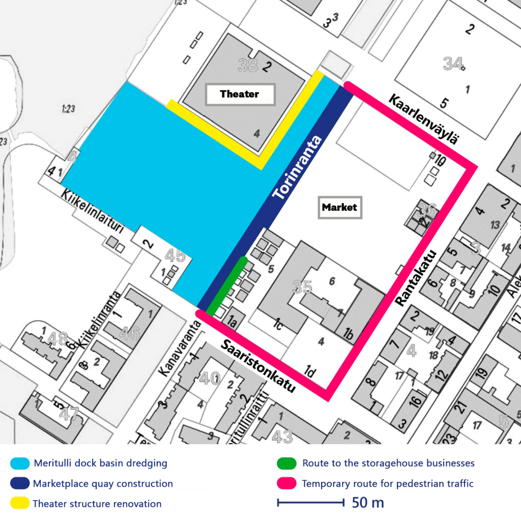 A map of the marketplace.