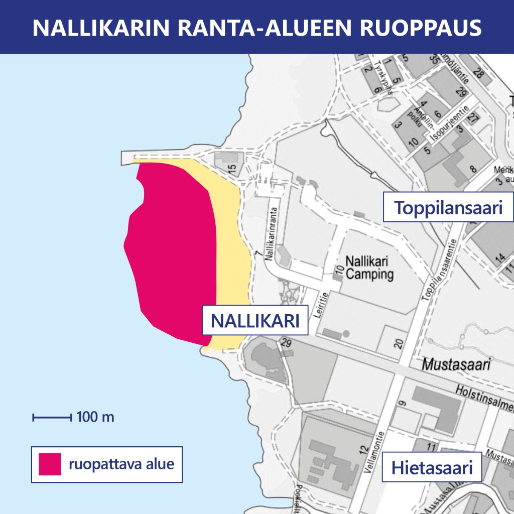 kartta työmaa-alueesta